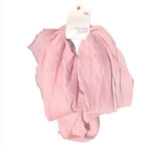 NWT SO BABY PINK SQUARE SCARF